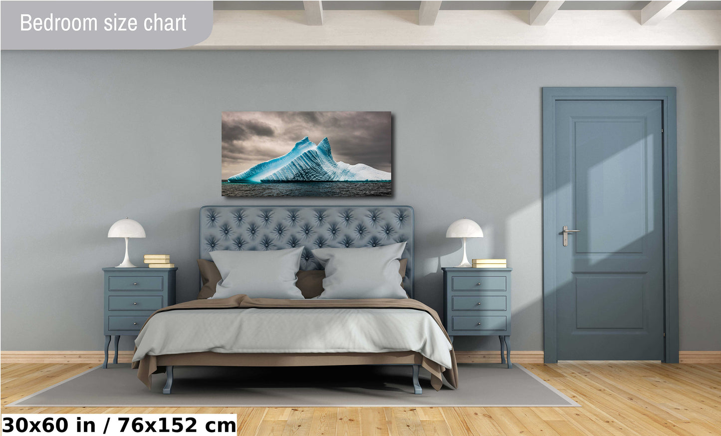 Iceberg Wall Art, Antarctic Photography, Artic Art, Blue Iceberg Print, Ocean Photography, Nature Photography, Ocean, Travel Photography