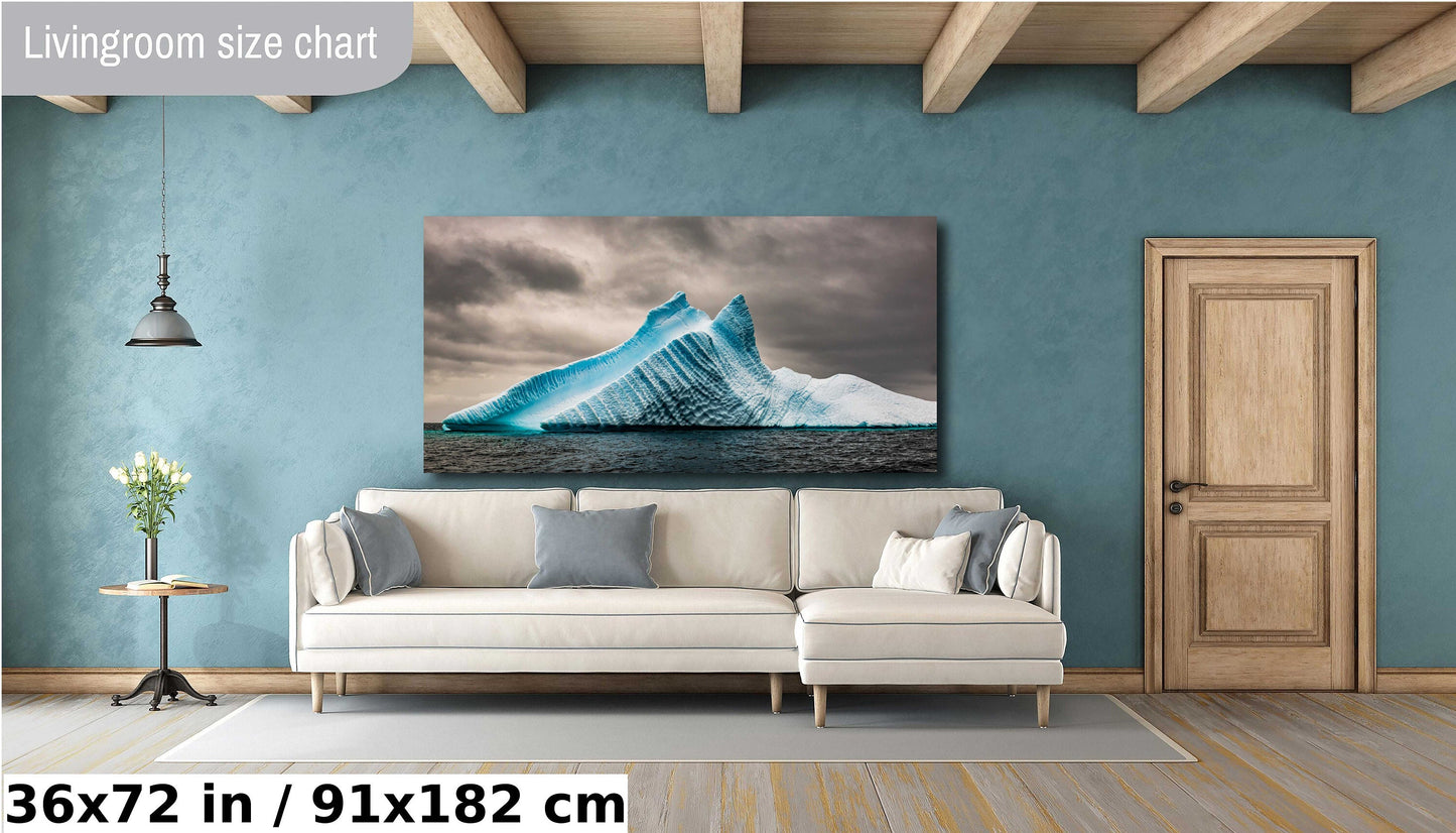 Iceberg Wall Art, Antarctic Photography, Artic Art, Blue Iceberg Print, Ocean Photography, Nature Photography, Ocean, Travel Photography