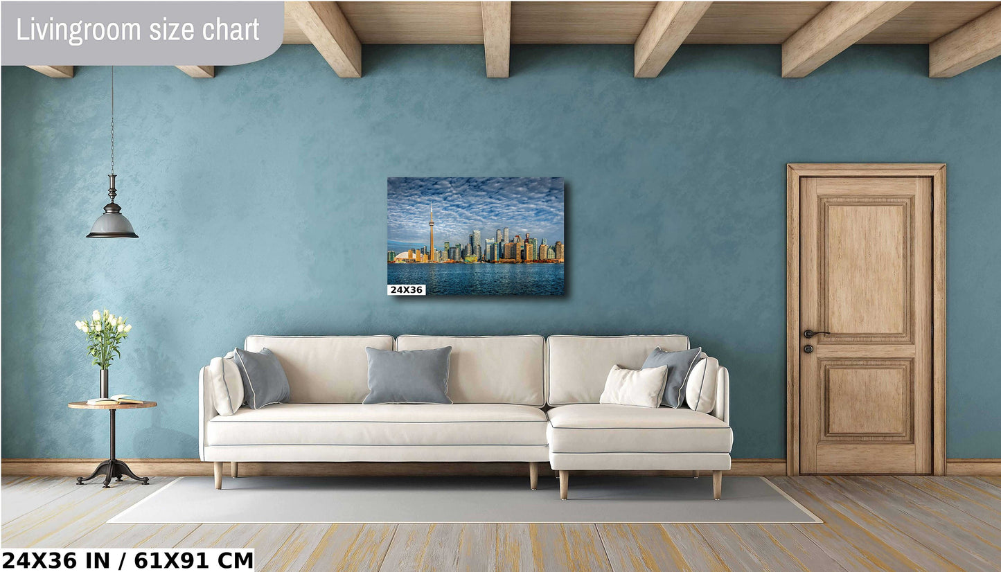 Toronto skyline print, CN Tower, Rogers Centre, Toronto waterfront, cityscape, urban photography, Toronto photo, Toronto architecture