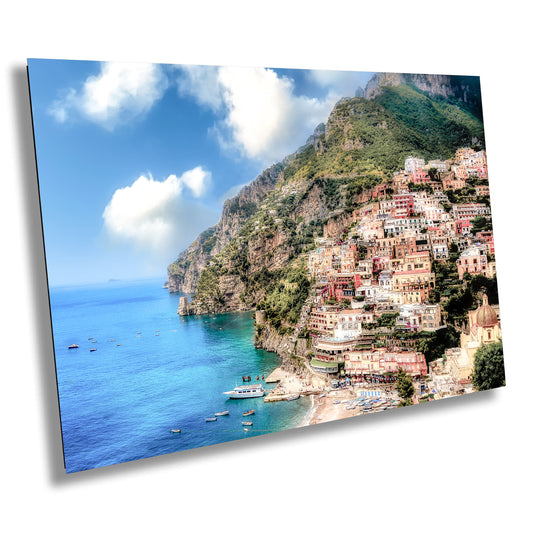 Positano Italy Print on Canvas, Amalfi Coast Photo, Positano Photography, Fine Art, Italy Photography, Beach, Boats