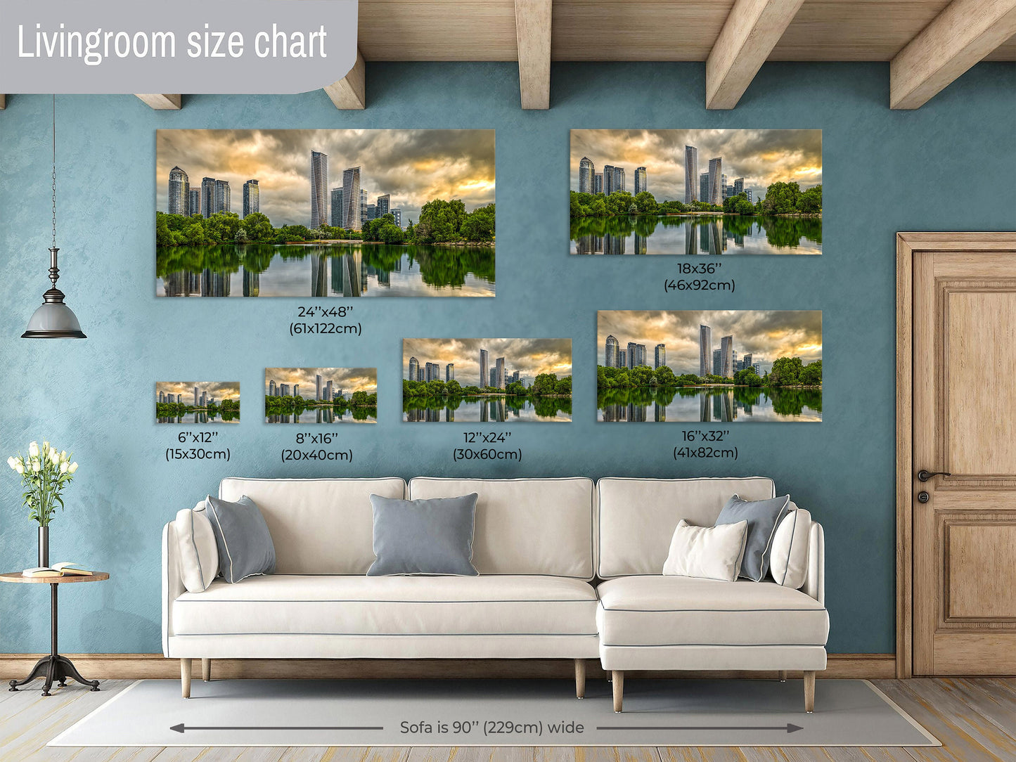 Toronto Skyline, Condo Reflection, Etobicoke Photography, Lakefront Art, Toronto Sunrise, Humberview Trail, Summer Morning, Urban Landscape, Fine Art Photo, Cityscape Print, Golden Hour, Toronto Condos, Peaceful Morning