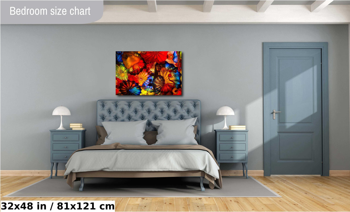 Color Glass Flowers Print, Chihuly Glass Wall Art, Home Decoration, House Warming Gift, Interior Design Ideas, Abstract Art, Urban Art