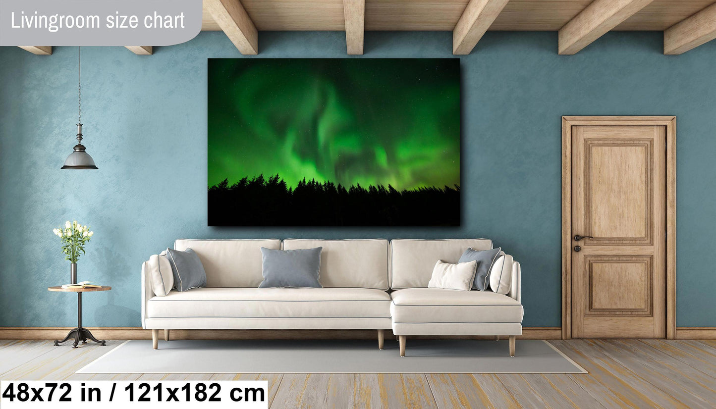 aurora borealis photo, iceland northern lights, magical night sky art, celestial iceland wall decor, green lights photo art