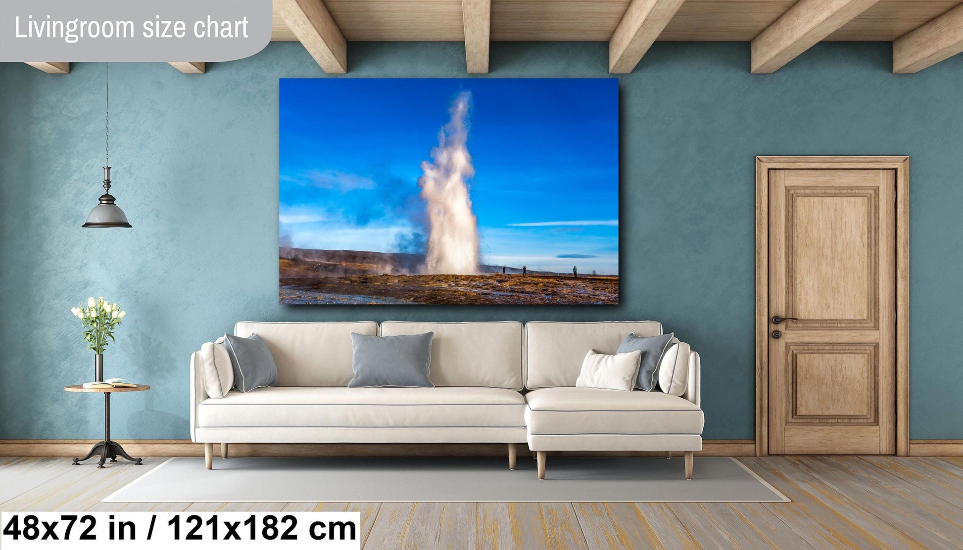 Strokkur Geyser, Iceland Photography, Golden Circle Art, Sunrise Photo, Nature Art, Geyser Eruption