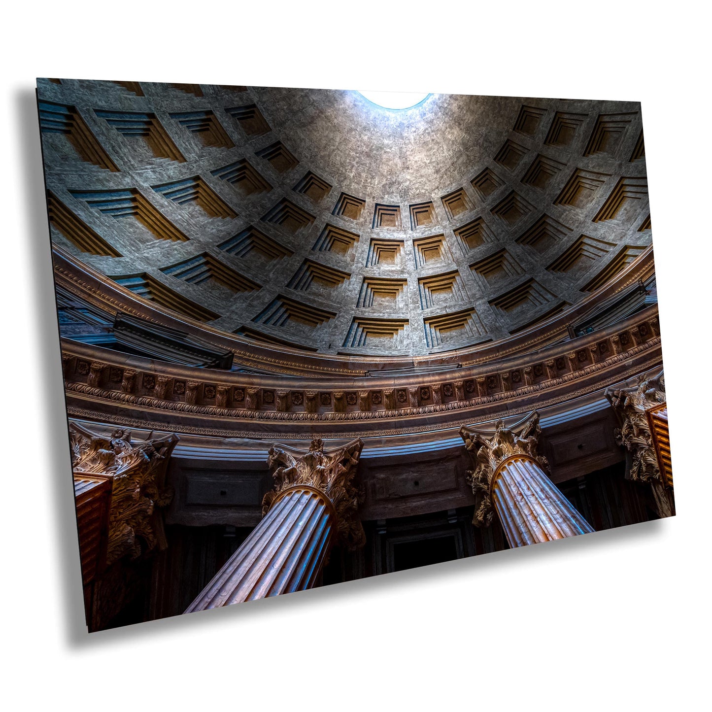 Rome Pantheon Dome, Oculus, Pantheon Art, Rome Street Scene Print, Italy Photograph, Canvas Metal Acrylic Wall Art, Architecture, Gift