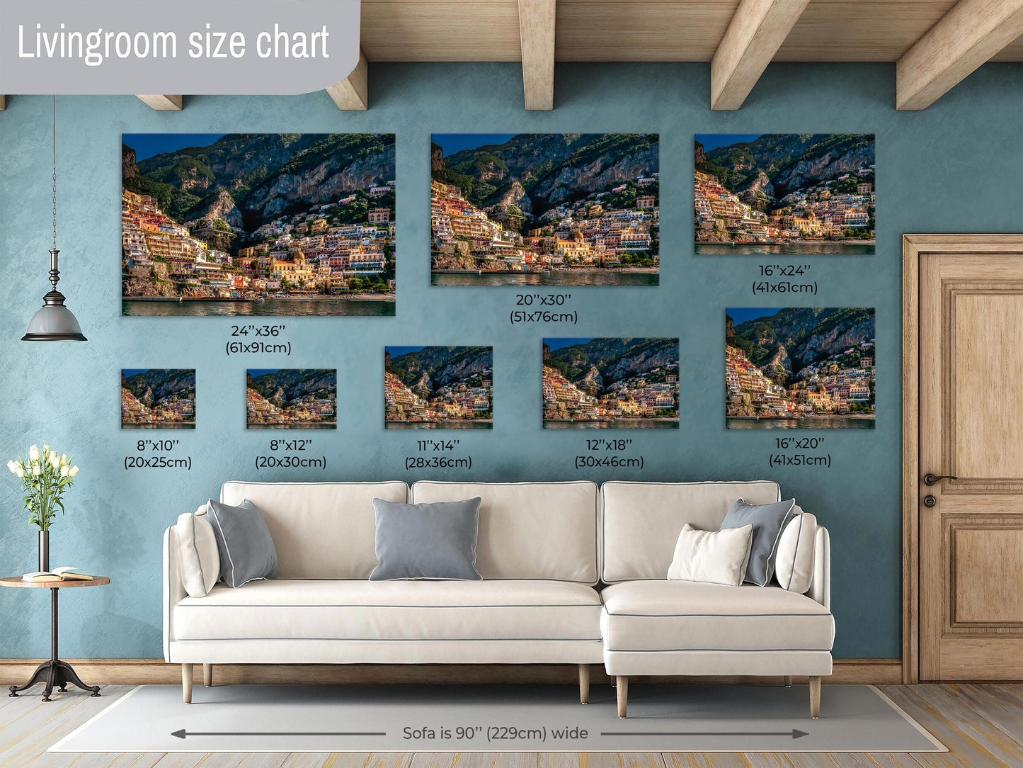 Positano photo, Italy photography, Positano wall art, coastal town photo, lovers paradise print, vibrant Italian art, golden dome Positano, seaside town print, Italian travel photo, colorful town art, Italy wall decor, Positano landscape print