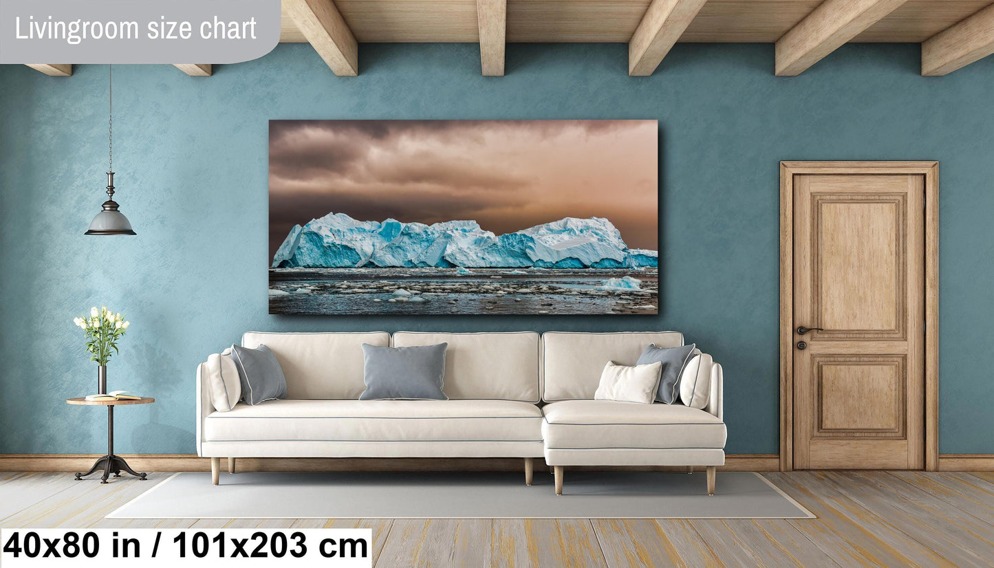 Blue Iceberg Print, Antarctic Photography, Artic Art, Blue Wall Art, Landscape Photography, Nature Photography, Ocean, Travel Photography