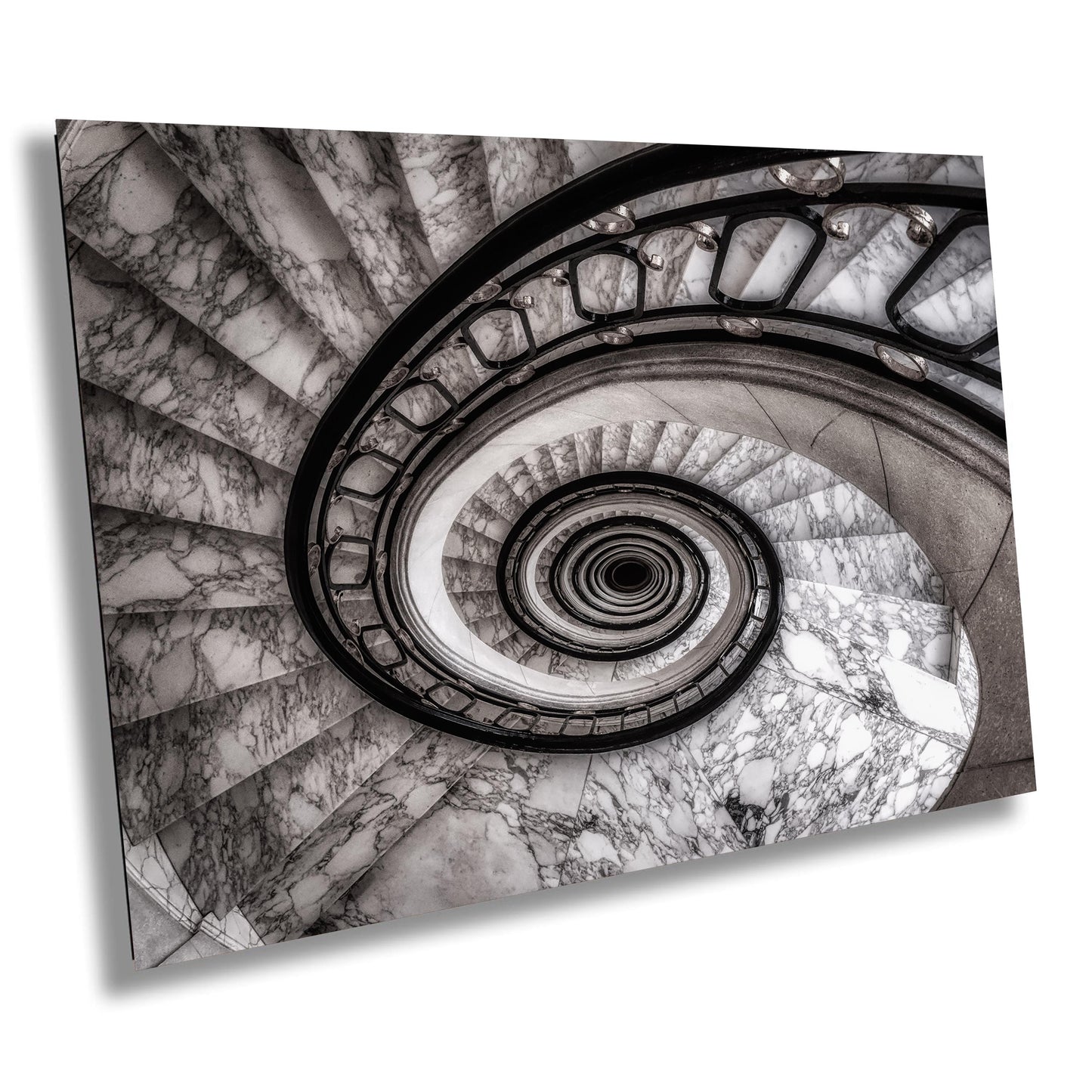 Winding Staircase Canvas Print, Black and White Wall Art, Buenos Aires Art, Architecture Photography, Canvas Print, Canvas Wall Art