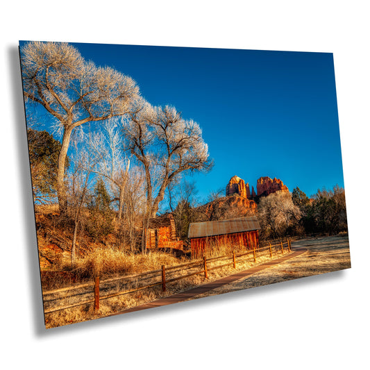 Sedona Cathedral Rock, Arizona Wall Art Canvas Print, Sonoran scenic landscape, Old Mill, home art decor, wall decor, nature art