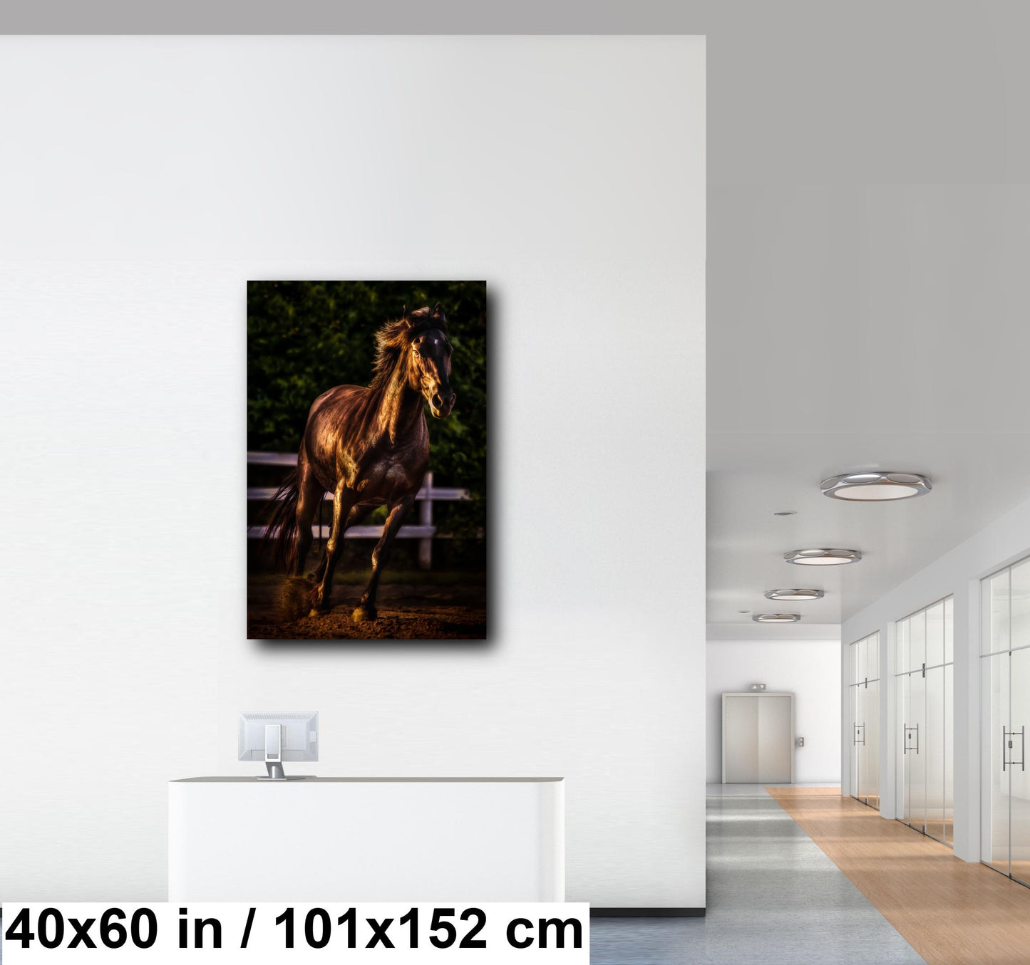 Horse Wall Art, Equine Elegance, Equestrian, Wall Art, photography, Painterly Art, Decor, Canvas Print, Printed Wall Art, Brown Horse Print