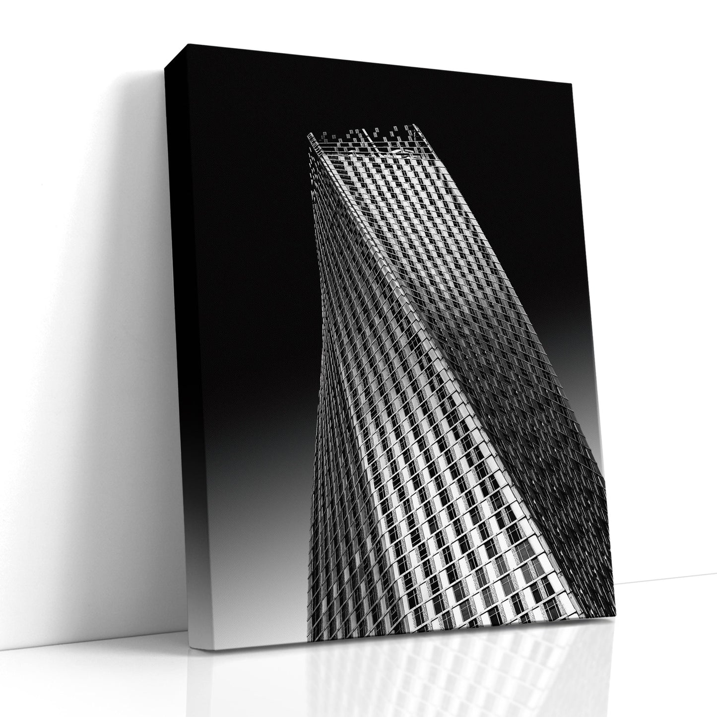 Architecture Photography on Canvas, Black White Photo, Dubai Cayan Tower, Architecture Photo Art, Dubai Photography, Canvas Wall Art