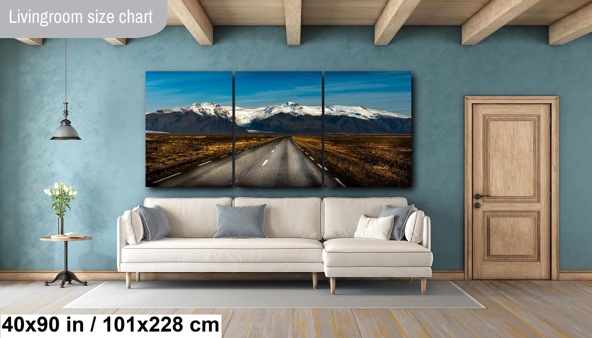 Iceland landscape photo, nature print, vast plains photo, volcanic mountains art, black soil contrast, golden grass print, Iceland wall decor, snow-capped peaks, black rock photography, Iceland scenery print, nature landscape art, calm and peaceful.