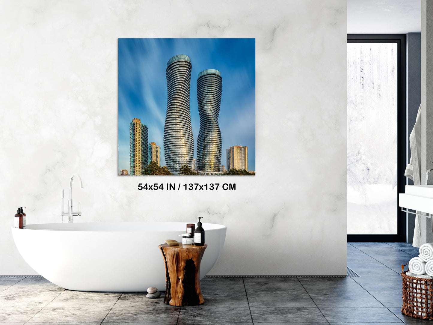 Marilyn Monroe Towers, Absolute Condo, Architecture Canvas, Skyscraper, Canvas Print, Canvas Wall Art, Fine Art Photography, Modern Art