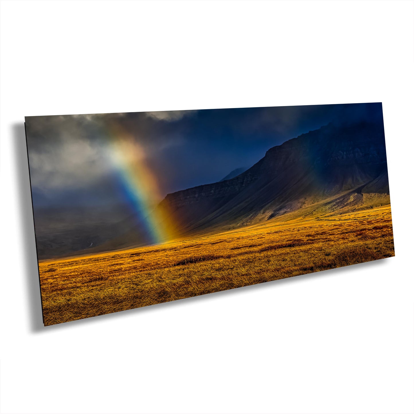 Iceland Rainbow Canvas Print, Iceland Photography, Landscape Print, Photo Art, Canvas Wall Art, Iceland Landscape