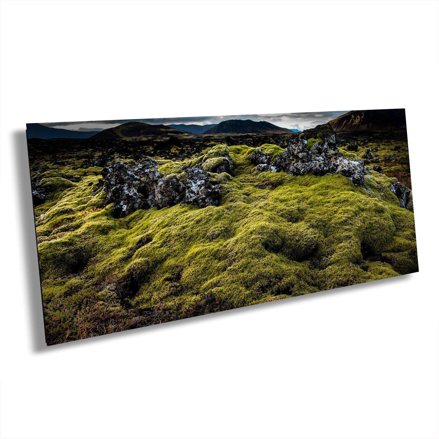 Iceland Green Moss on Canvas, Landscape Image, Photo Art, Travel Print, Canvas Wall Art, Iceland Photography, Nature Art