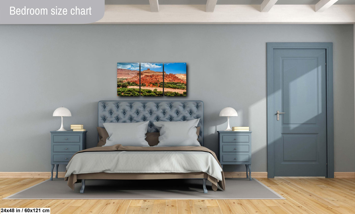 Ait Benhaddou Canvas Print, Desert, Gladiator Movie Set, Clay Architecture, Morocco Filming Location, Photo Art, Morocco ART