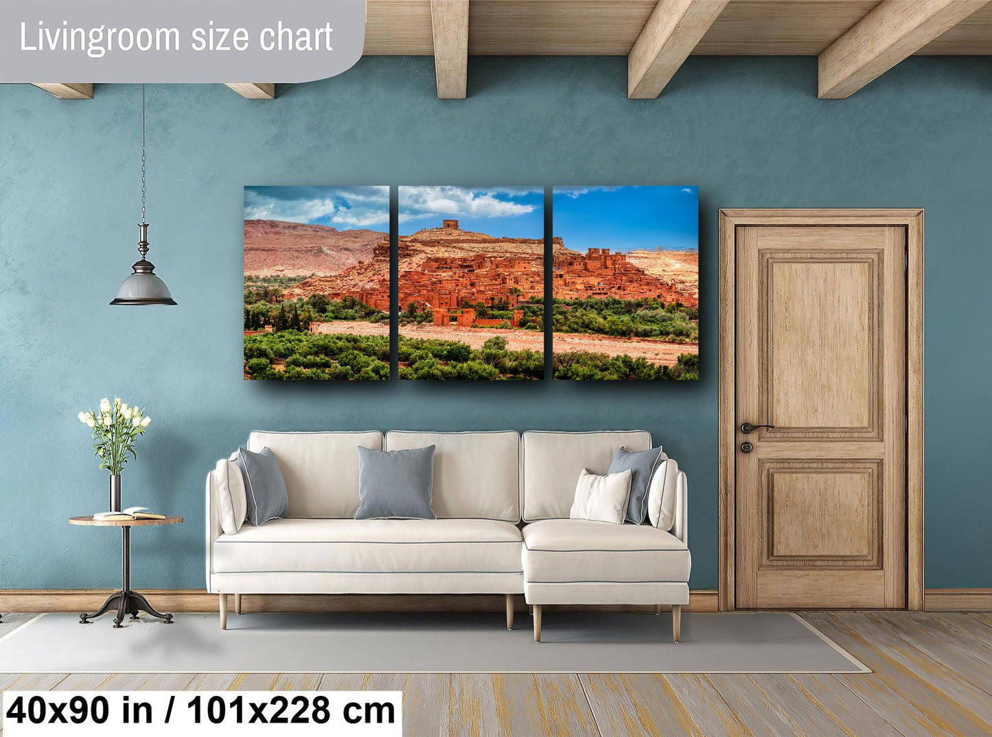 Ait Benhaddou Canvas Print, Desert, Gladiator Movie Set, Clay Architecture, Morocco Filming Location, Photo Art, Morocco ART