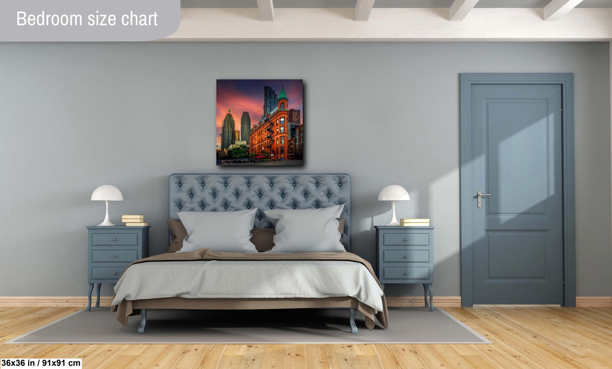 Flatiron Building, Gooderham Building, Toronto landmark, Toronto skyline, cityscape photography, sunset Toronto, historic architecture, iconic building, urban landscape, Victorian design, CN Tower view, Toronto photo, Toronto wall art