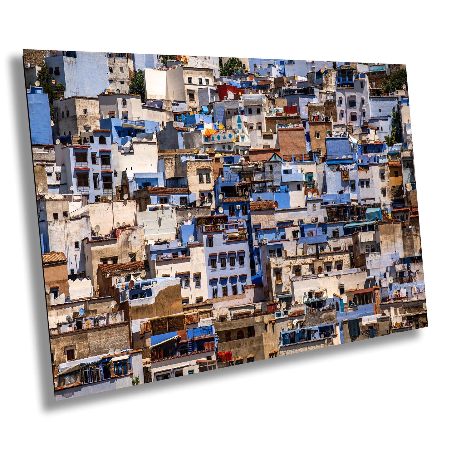 Chefchaouen Canvas Print, Blue City Morocco, Morocco Cityscape, Morocco Travel Print, Morocco Wall Art