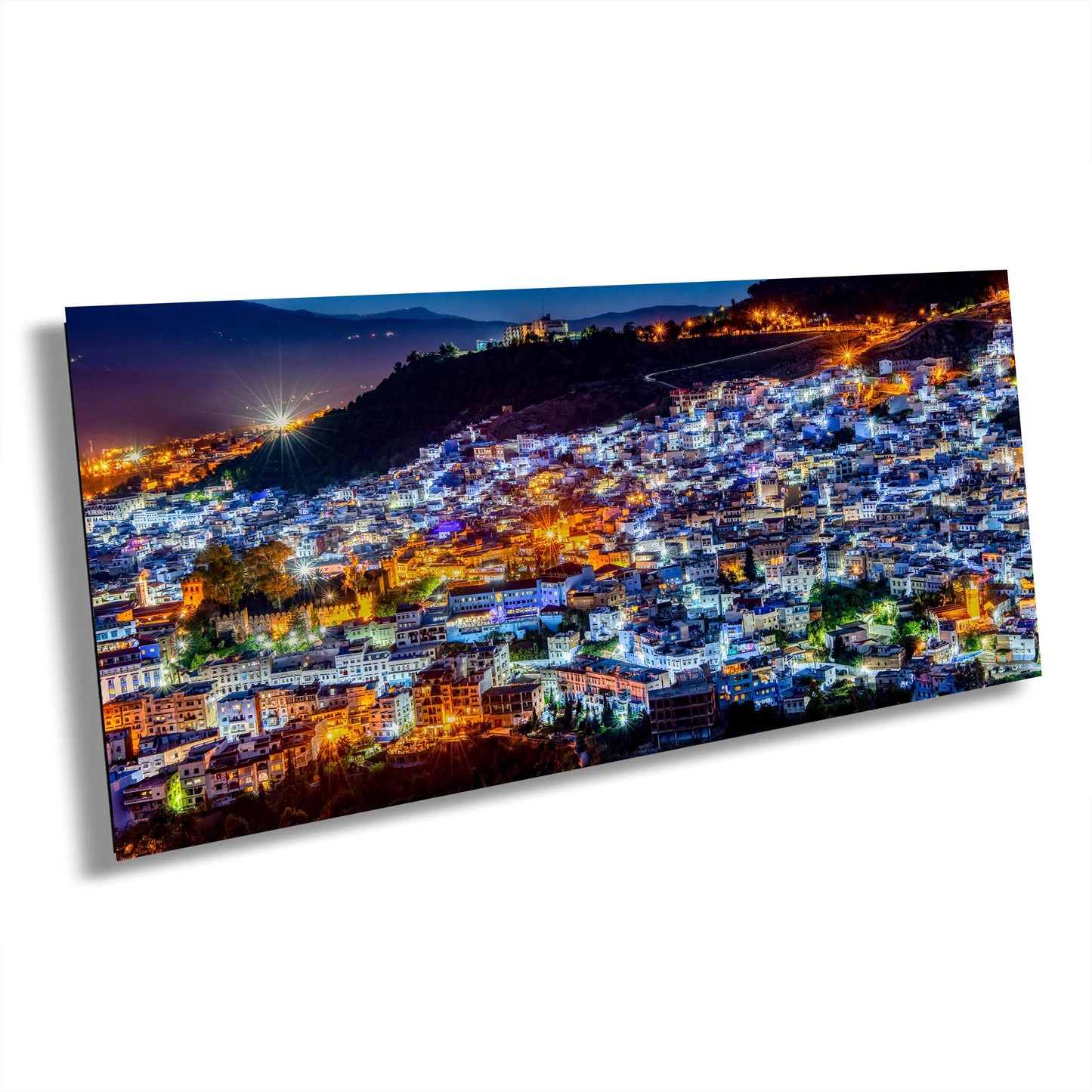 Chefchaouen Canvas Print, Blue City Morocco, Morocco Cityscape, Morocco Travel Print