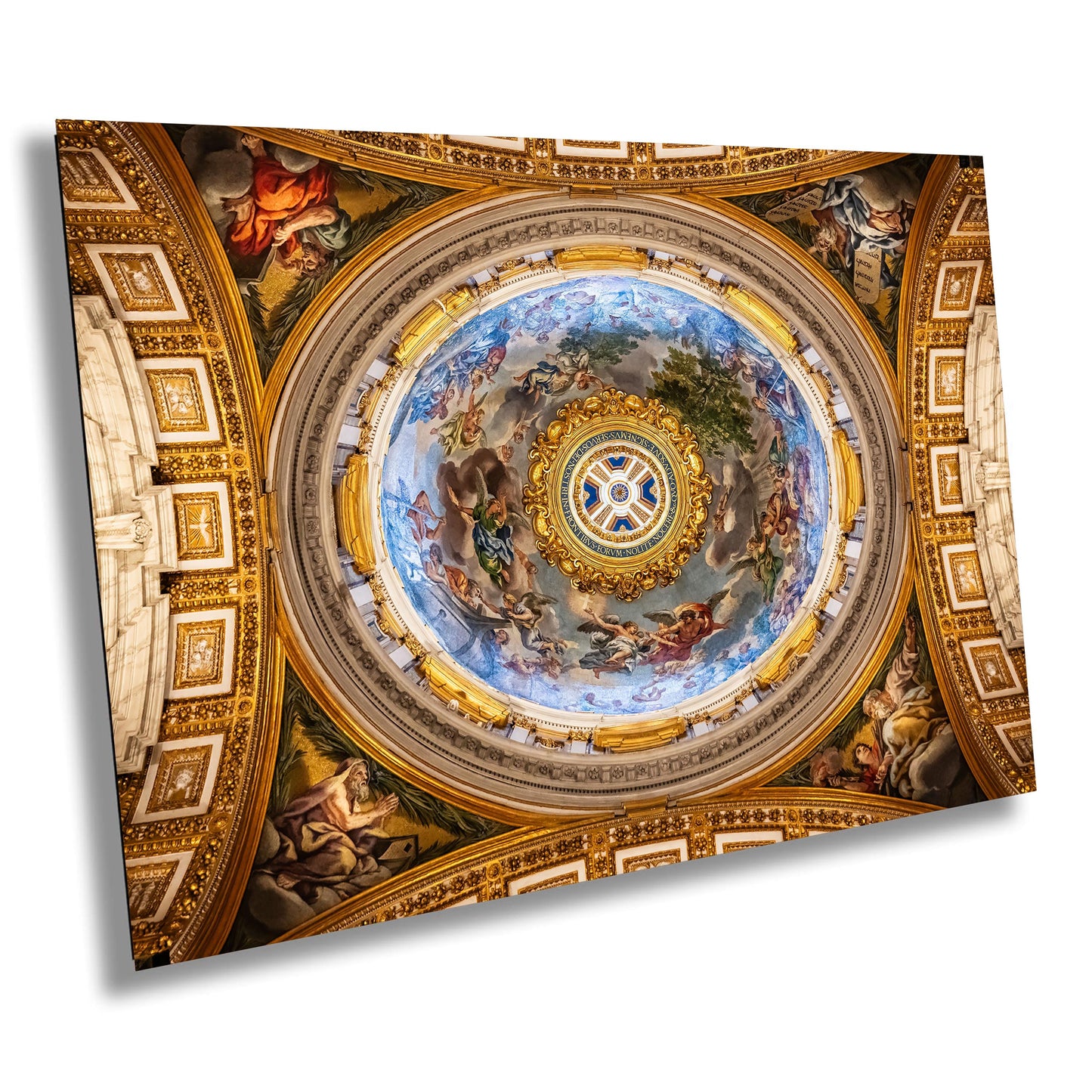 Vatican ceiling photo, Rome mosaic print, Vatican art photo, Pietà dome print, sacred art print, Catholic art, Vatican photography, gold leaf ceiling, mosaic dome art, religious art print, Rome travel photo, sacred art wall decor, Vatican decor