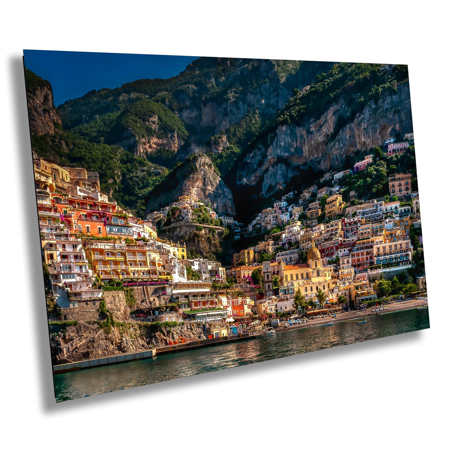 Positano photo, Italy photography, Positano wall art, coastal town photo, lovers paradise print, vibrant Italian art, golden dome Positano, seaside town print, Italian travel photo, colorful town art, Italy wall decor, Positano landscape print