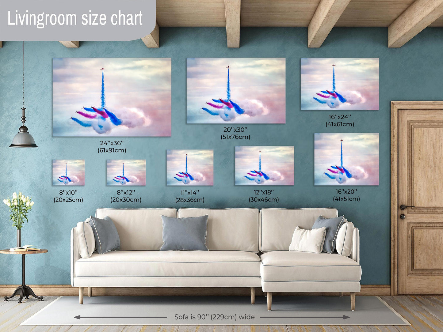 Red Arrows Plane, Airshow, Jets, Photo Art, Pilots, Plane Photography, Canvas Wall Art, Aviation Art