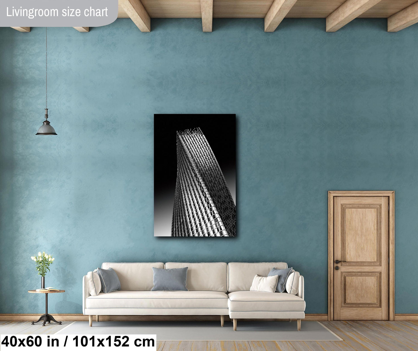 Architecture Photography on Canvas, Black White Photo, Dubai Cayan Tower, Architecture Photo Art, Dubai Photography, Canvas Wall Art