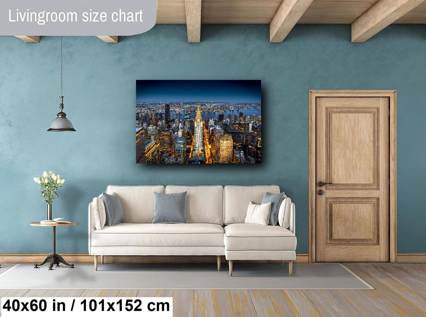 New York City Skyline, Fine Art Print, Cityscape, Huge Canvas, Modern City Wall Art, Chrysler Building Print, City Landscape Art Deco, Gift