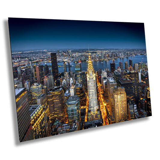 New York City Skyline, Fine Art Print, Cityscape, Huge Canvas, Modern City Wall Art, Chrysler Building Print, City Landscape Art Deco, Gift