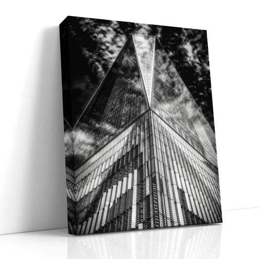 Freedom Tower Print, Black and White, Canvas Wall Art, Cityscape Image, Photo Art, New York City, Metal Print, Acrylic Print