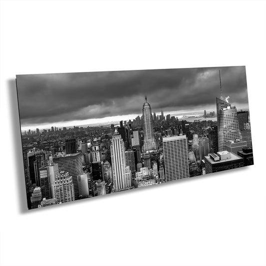 New York Skyline Print, Black and White Art, Canvas Wall Art, Cityscape Image, Photo Art, Art Deco Building, Canvas Print