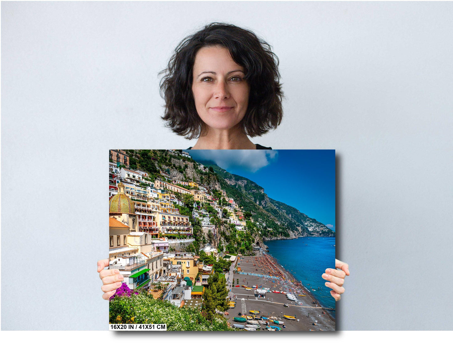 Positano Italy Canvas Print, Italy Photography, Amalfi Coast Photo, Beachfront, Positano Photography