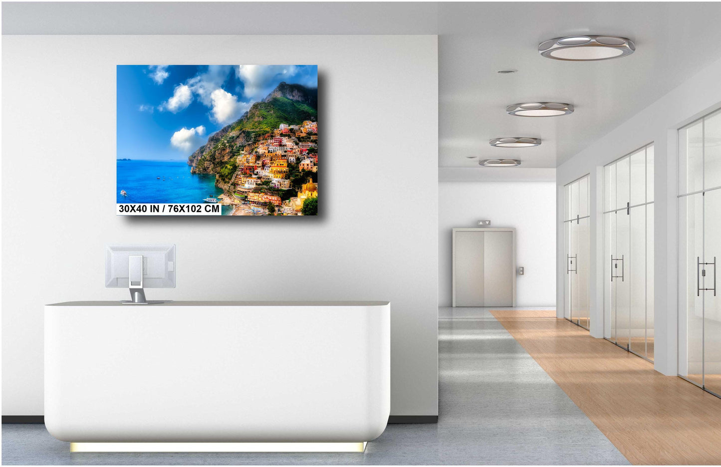 Positano Italy Print on Canvas, Amalfi Coast Photo, Positano Photography, Canvas Wall Art, Italy Photography