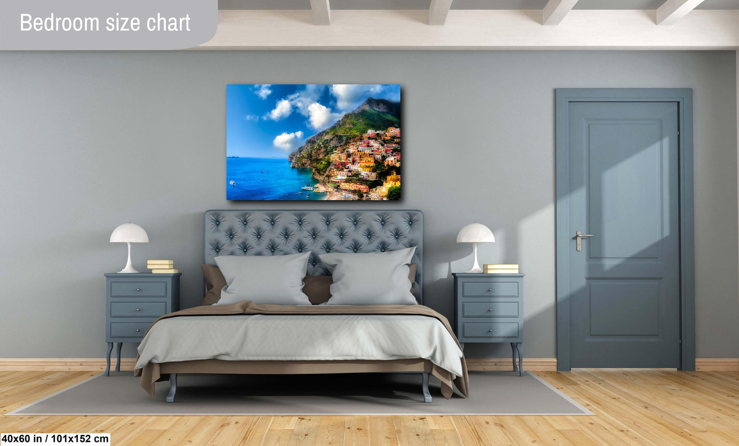 Positano Italy Print on Canvas, Amalfi Coast Photo, Positano Photography, Canvas Wall Art, Italy Photography