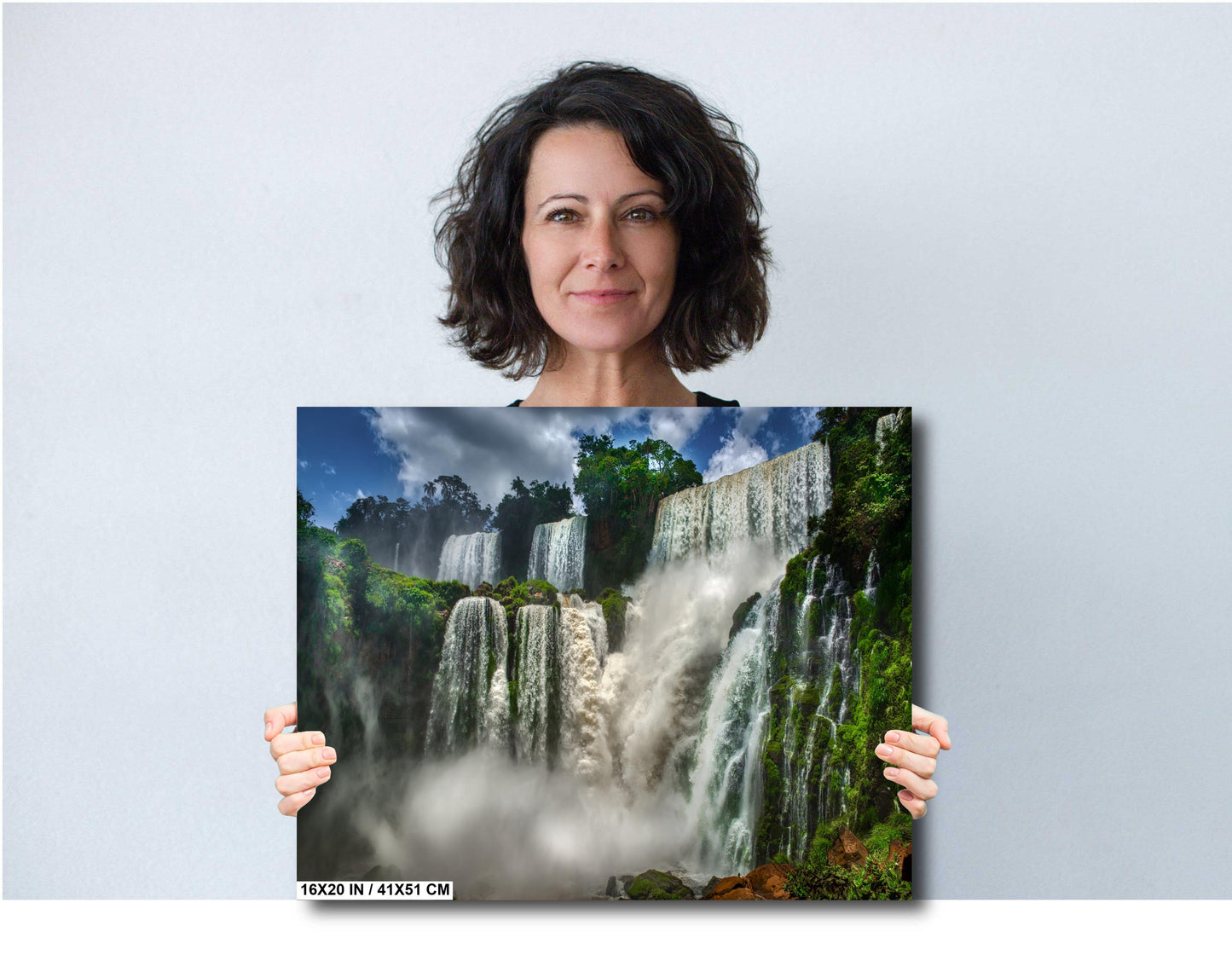 Iguazu Falls on Canvas, Waterfalls Image, Photo Art, Canvas Print, Waterfalls Photography, Nature Art |