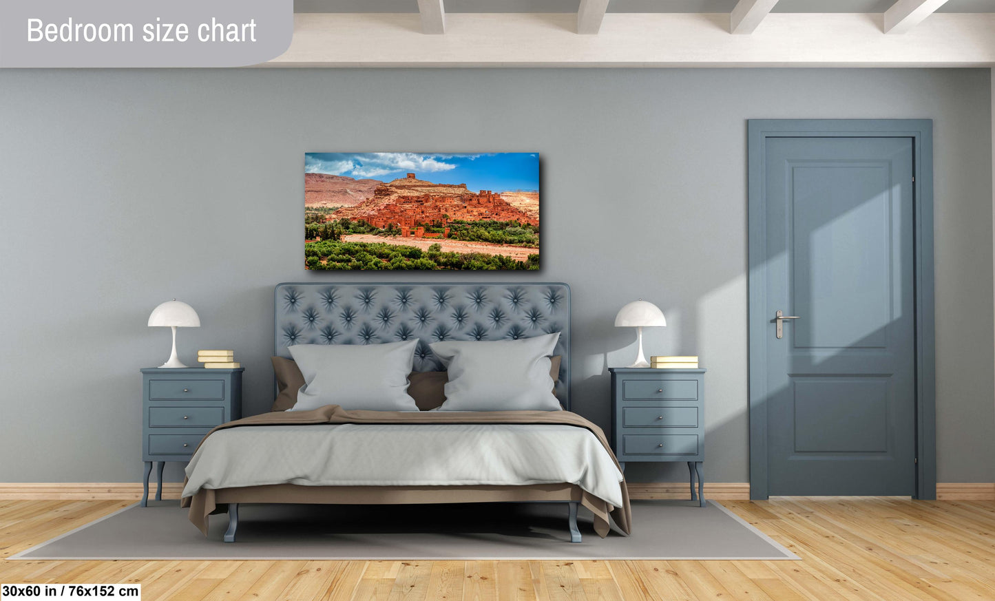 Ait Benhaddou Canvas Print, Desert, Gladiator Movie Set, Clay Architecture, Morocco Filming Location, Photo Art, Morocco ART