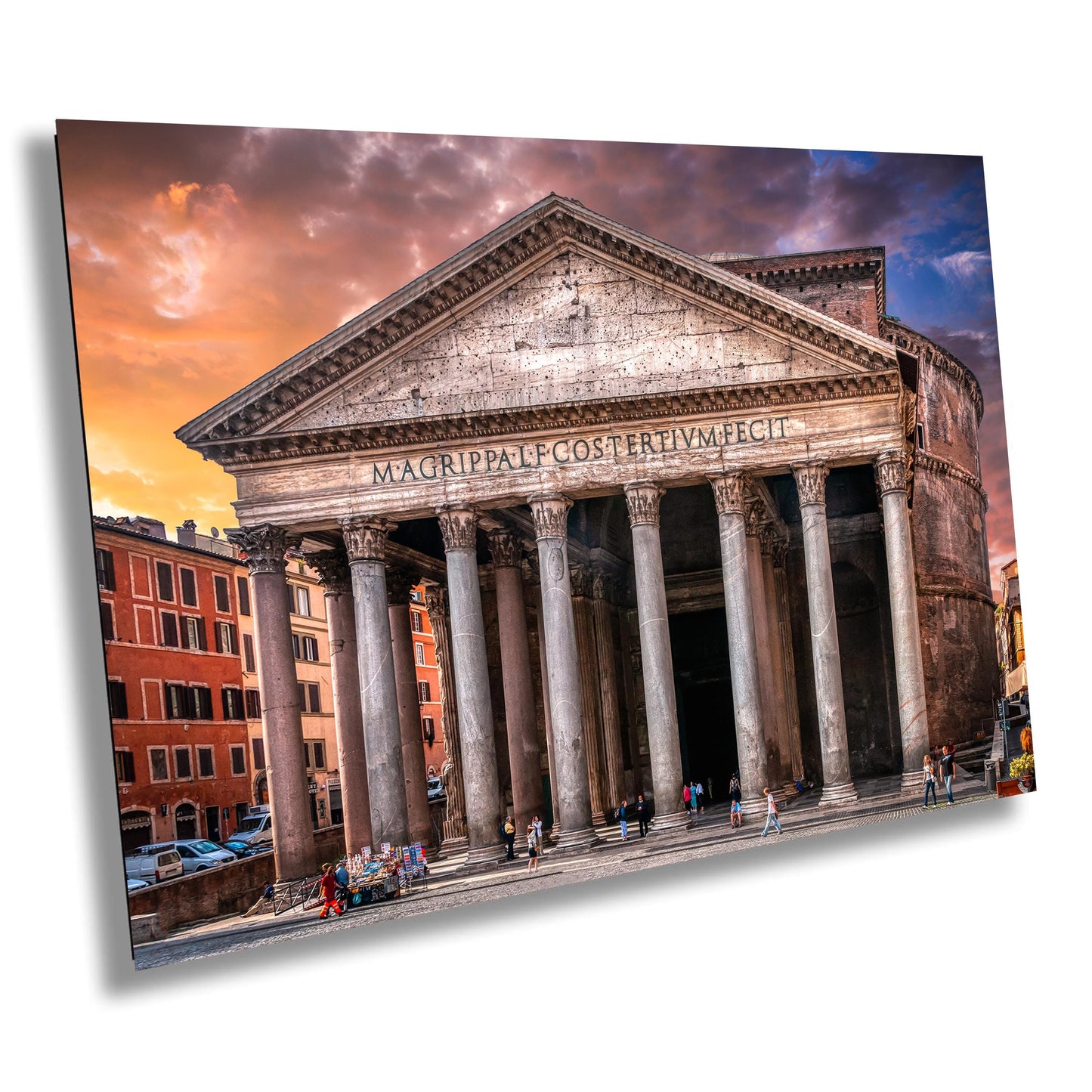 Rome Pantheon on Canvas, Pantheon Art, Rome Street Scene Print, Italy Photograph, Canvas Wall Art, Sunrise on Pantheon, Gift, Travel