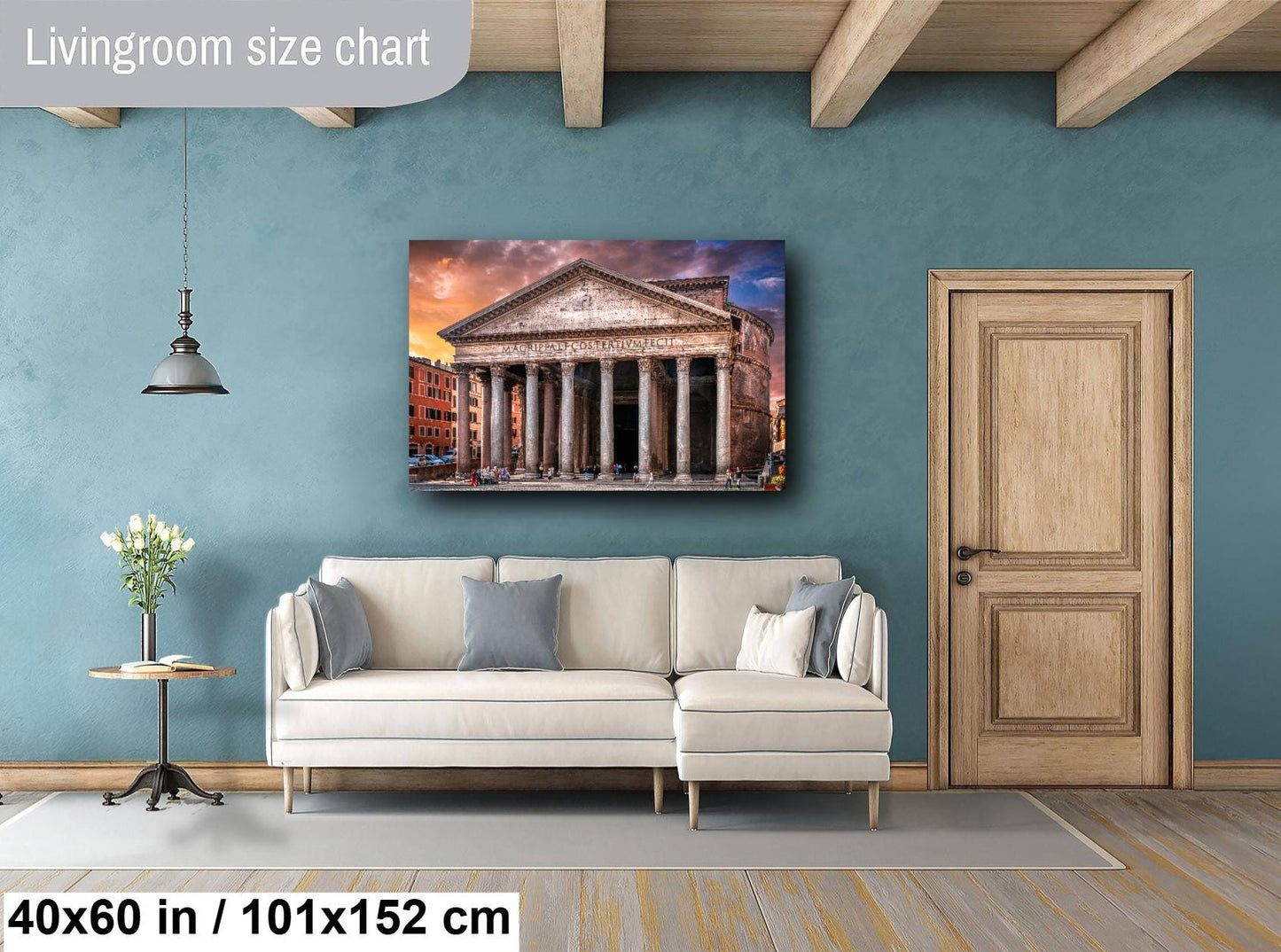 Rome Pantheon on Canvas, Pantheon Art, Rome Street Scene Print, Italy Photograph, Canvas Wall Art, Sunrise on Pantheon, Gift, Travel