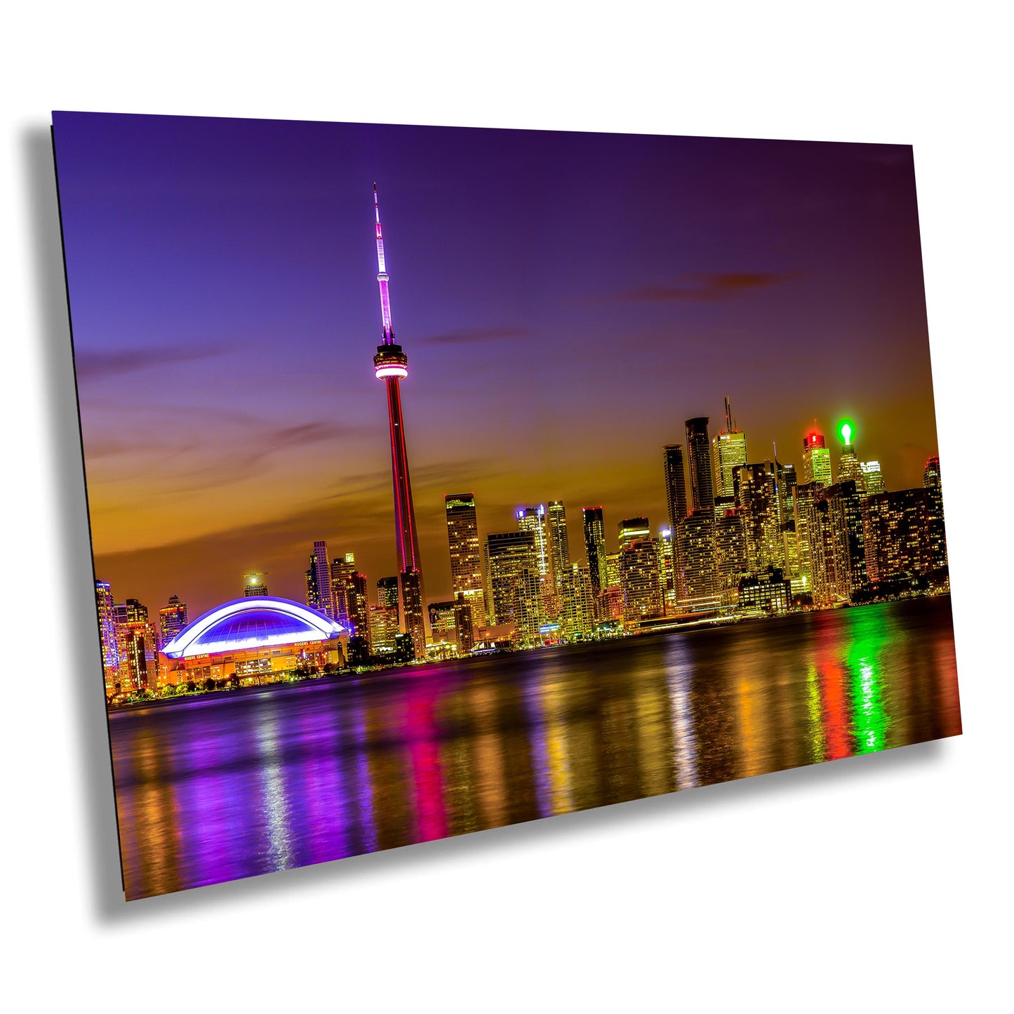 Toronto Skyline Photography, Photo Art, Canvas Print, Canvas Wall Art, CN Tower, Night Cityscape, Modern Art, Canada Poster, Gift, Travel