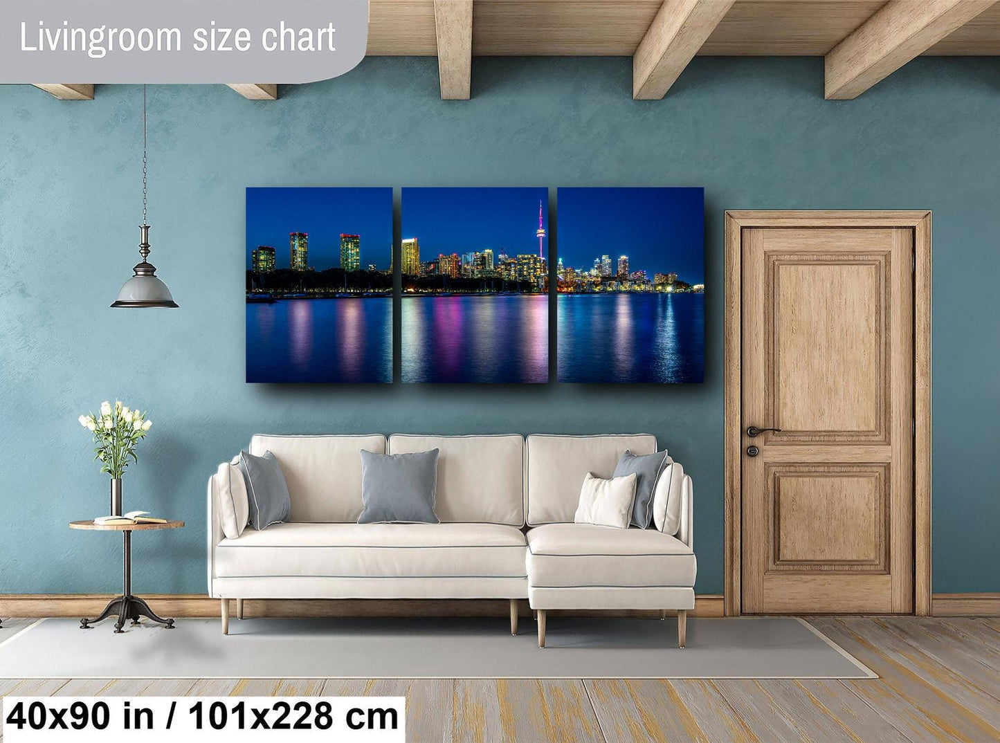 Toronto Skyline at Night on Canvas, Skyline, Photo Art, Canvas Print, Home Decor, Canvas Wall Art, Cityscape, Skyline Photography