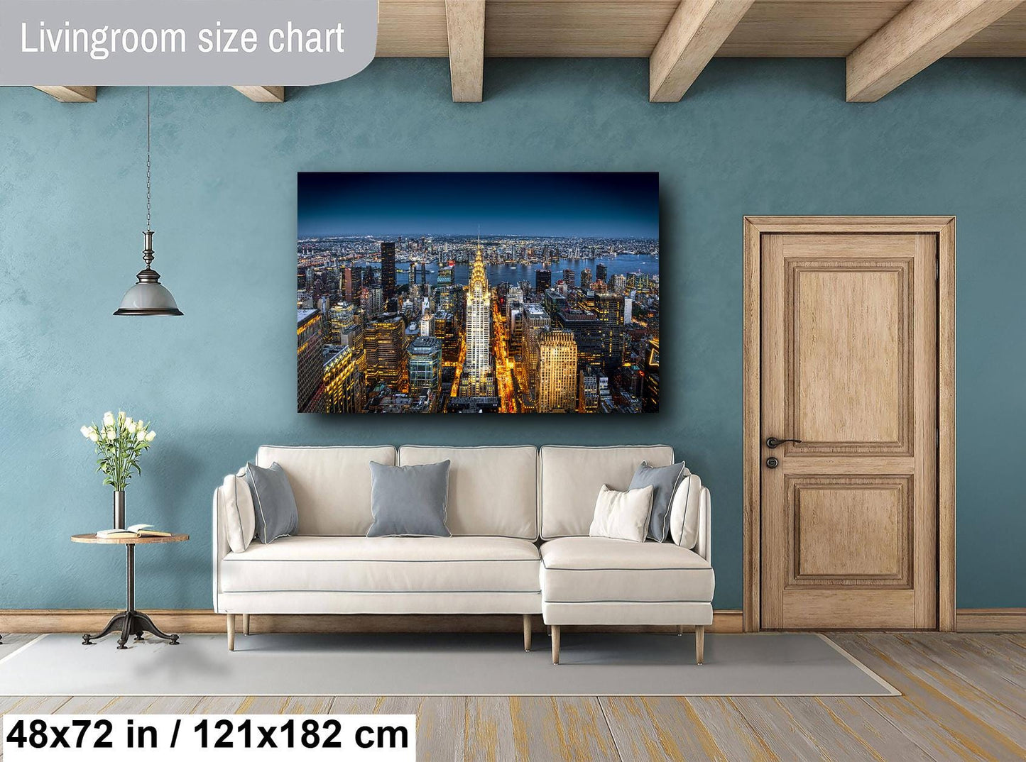 New York City Skyline, Fine Art Print, Cityscape, Huge Canvas, Modern City Wall Art, Chrysler Building Print, City Landscape Art Deco, Gift