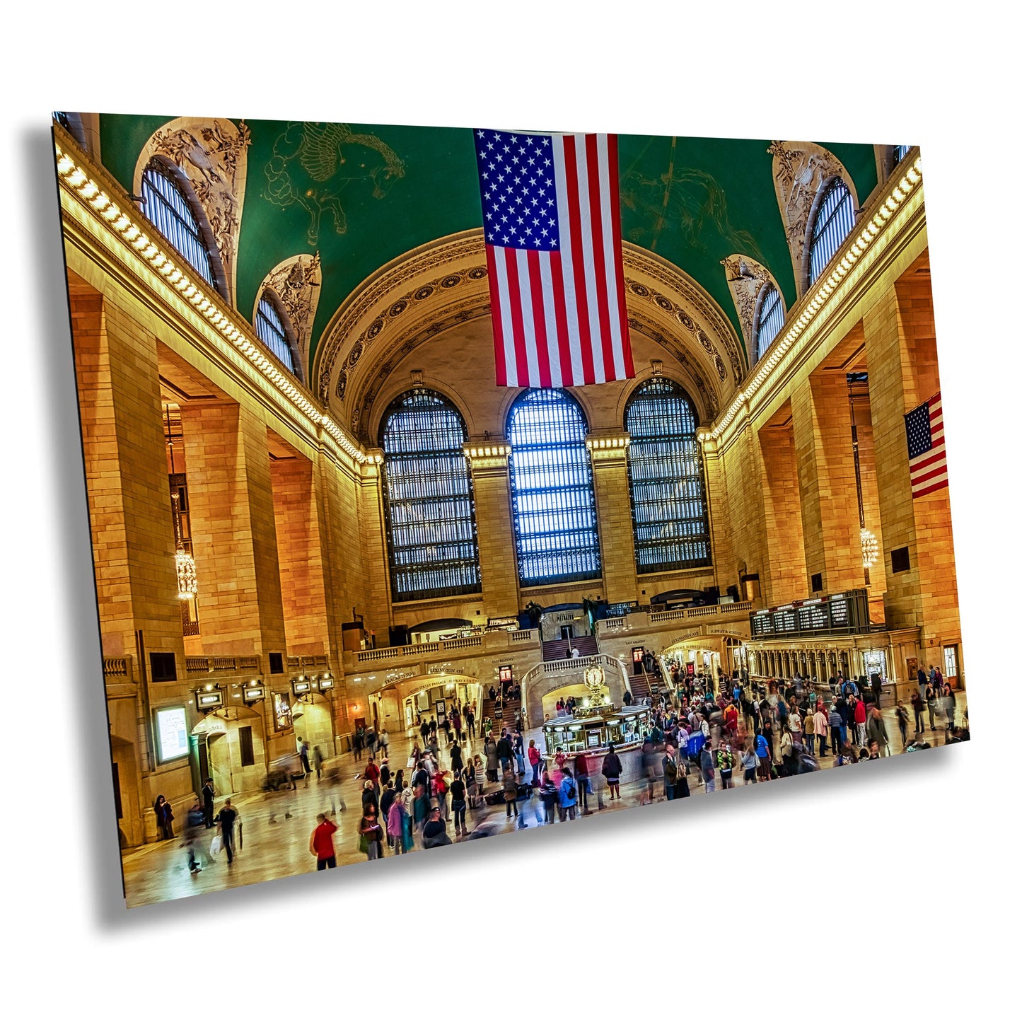 Grand Central Station Print, Photo Art, Train Terminal, New York Photography, Canvas Wall Art, Modern Art, Art Deco, American Flag, Gift