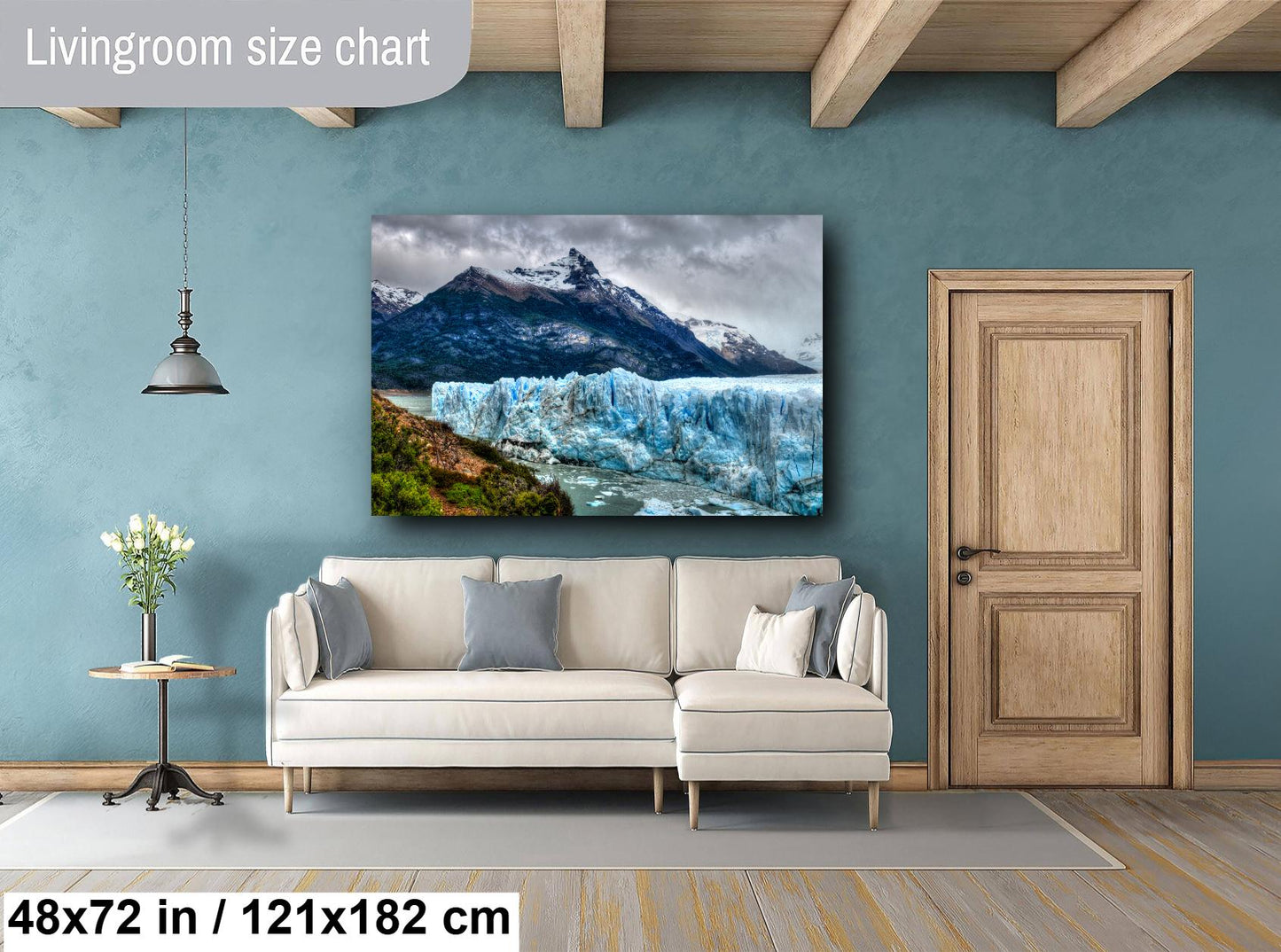 Patagonia Glacier Print, Perito Moreno Glacier Wall Art, Patagonia, Landscape Photograph, Canvas Print, Argentina Wall Art