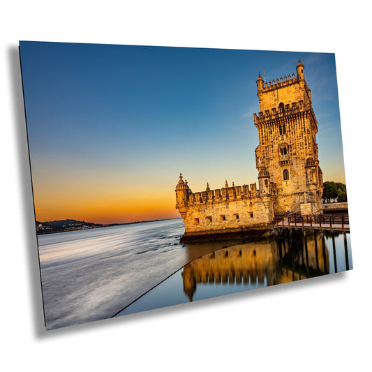 Belem Tower Sunrise, Lisbon, Portugal Photo, Portugal History, Portugal Canvas Print, Portugal Wall Art, Portugal Wall Decor, Architecture