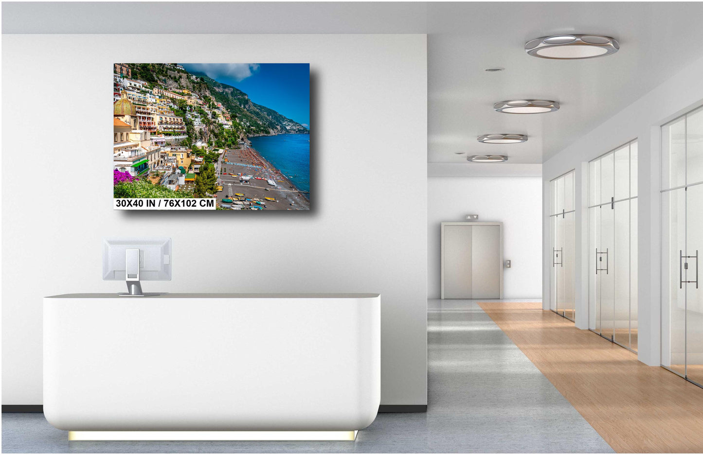 Positano Italy Canvas Print, Italy Photography, Amalfi Coast Photo, Beachfront, Positano Photography