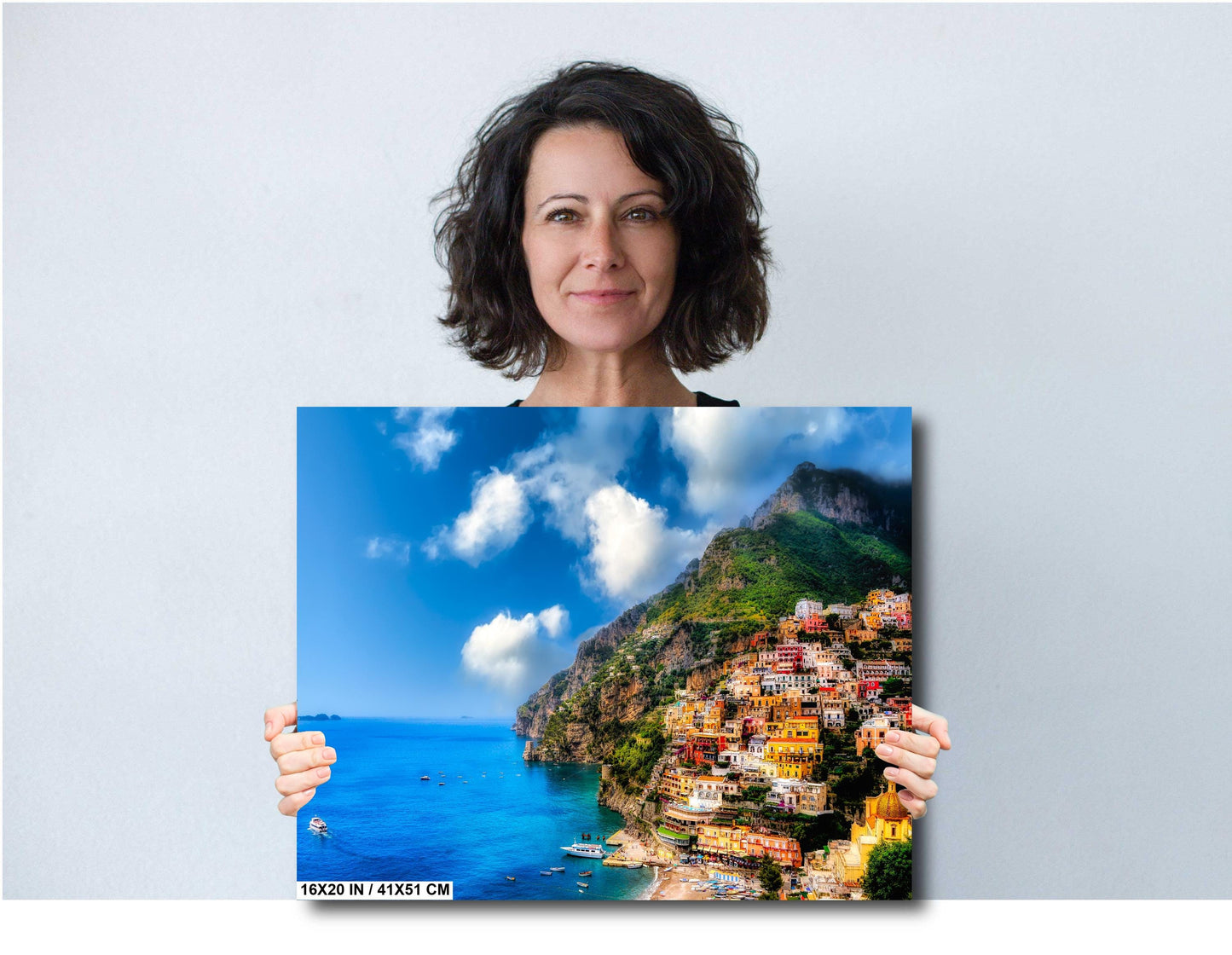 Positano Italy Print on Canvas, Amalfi Coast Photo, Positano Photography, Canvas Wall Art, Italy Photography