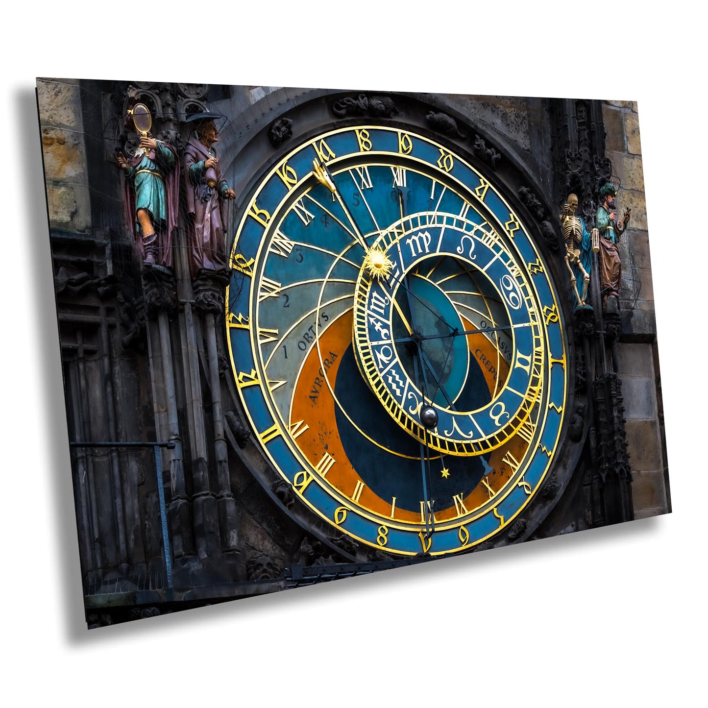 Prague Astronomical Clock, Canvas Wall Art, Clock Tower, Gift, Prague Photo, Fine Art Print, Travel Print, Czech Republic, Astrology