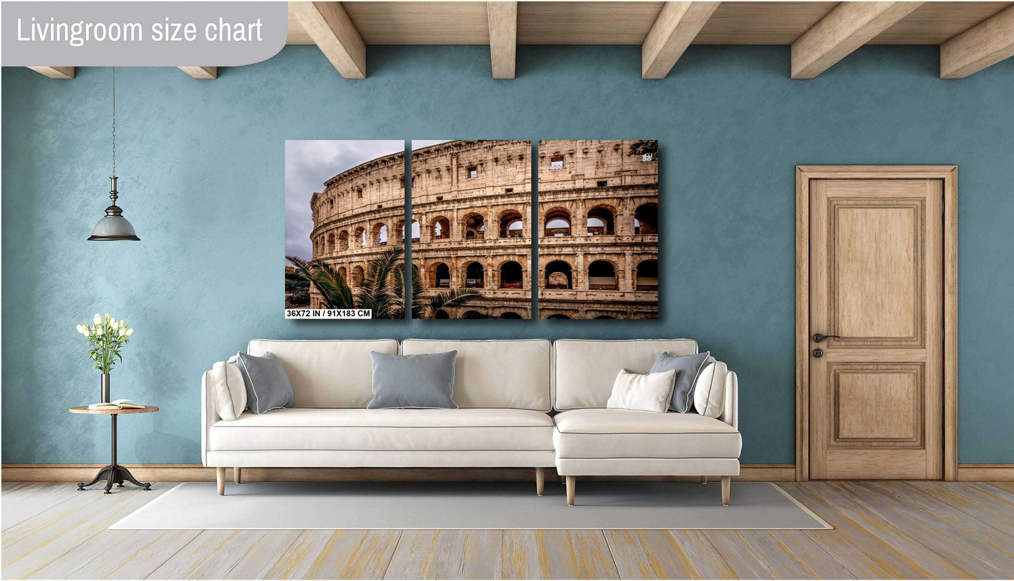 Rome Italy Colosseum Travel Print, Colosseum Art, Landmark Coordinates, Minimalist Rome Wall Art, Rome Wall Poster Gift, Italy Art Print