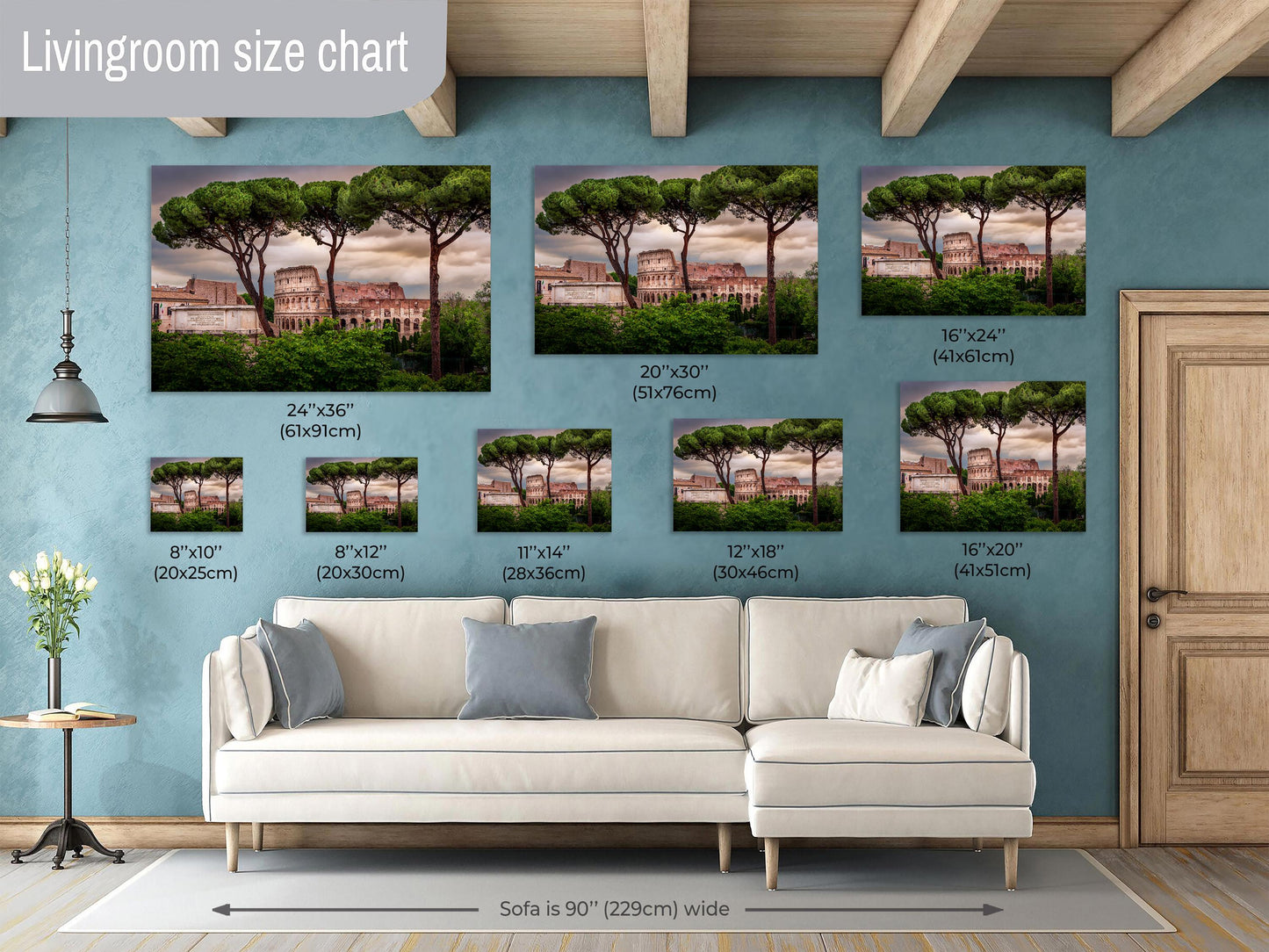 Rome Italy Colosseum Travel Print, Roman Pine Trees, Colosseum Art, Landmark Coordinates, Minimalist Rome Wall Art, Rome Wall Poster Gift